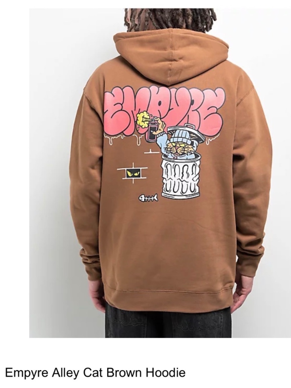 Empyre “Alley Cat” brown hoodie - size medium?